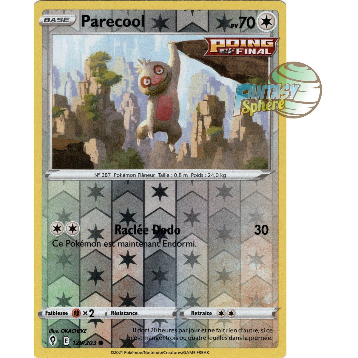 Parecool - Reverse 129/203 - Epee et Bouclier 7 Evolution Celeste