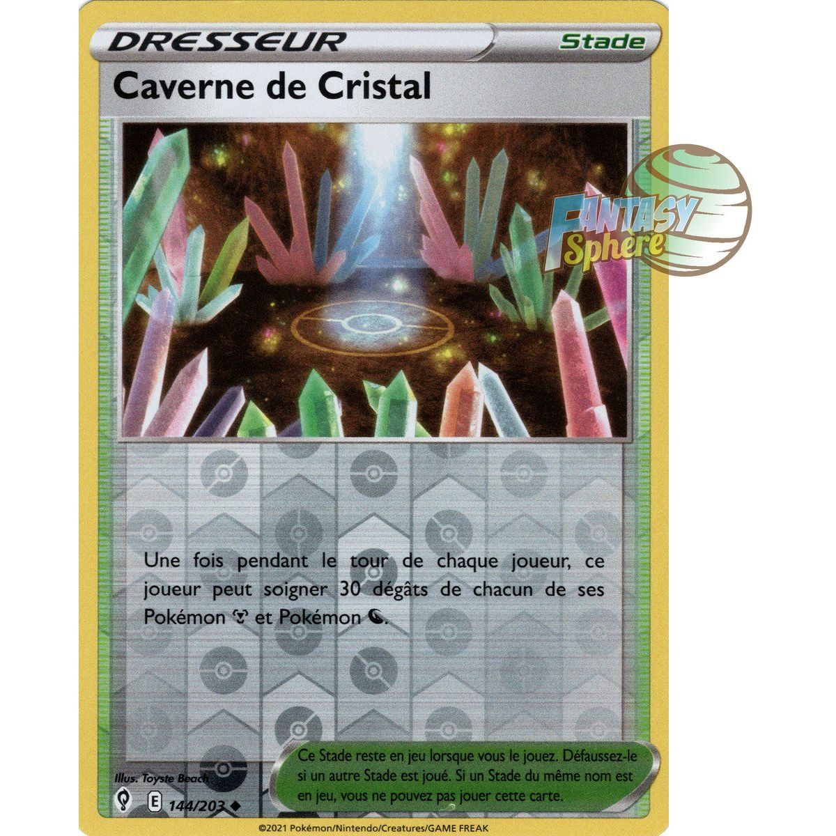 Caverne de Cristal - Reverse 144/203 - Epee et Bouclier 7 Evolution Celeste