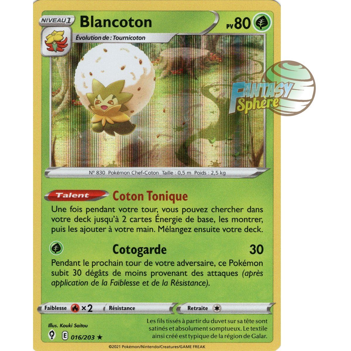 Blancoton - Holo Rare 16/203 - Epee et Bouclier 7 Evolution Celeste