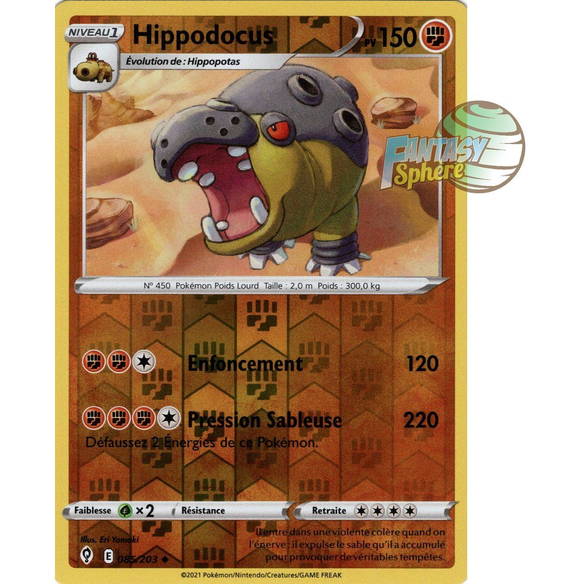 Hippodocus - Reverse 85/203 - Epee et Bouclier 7 Evolution Celeste