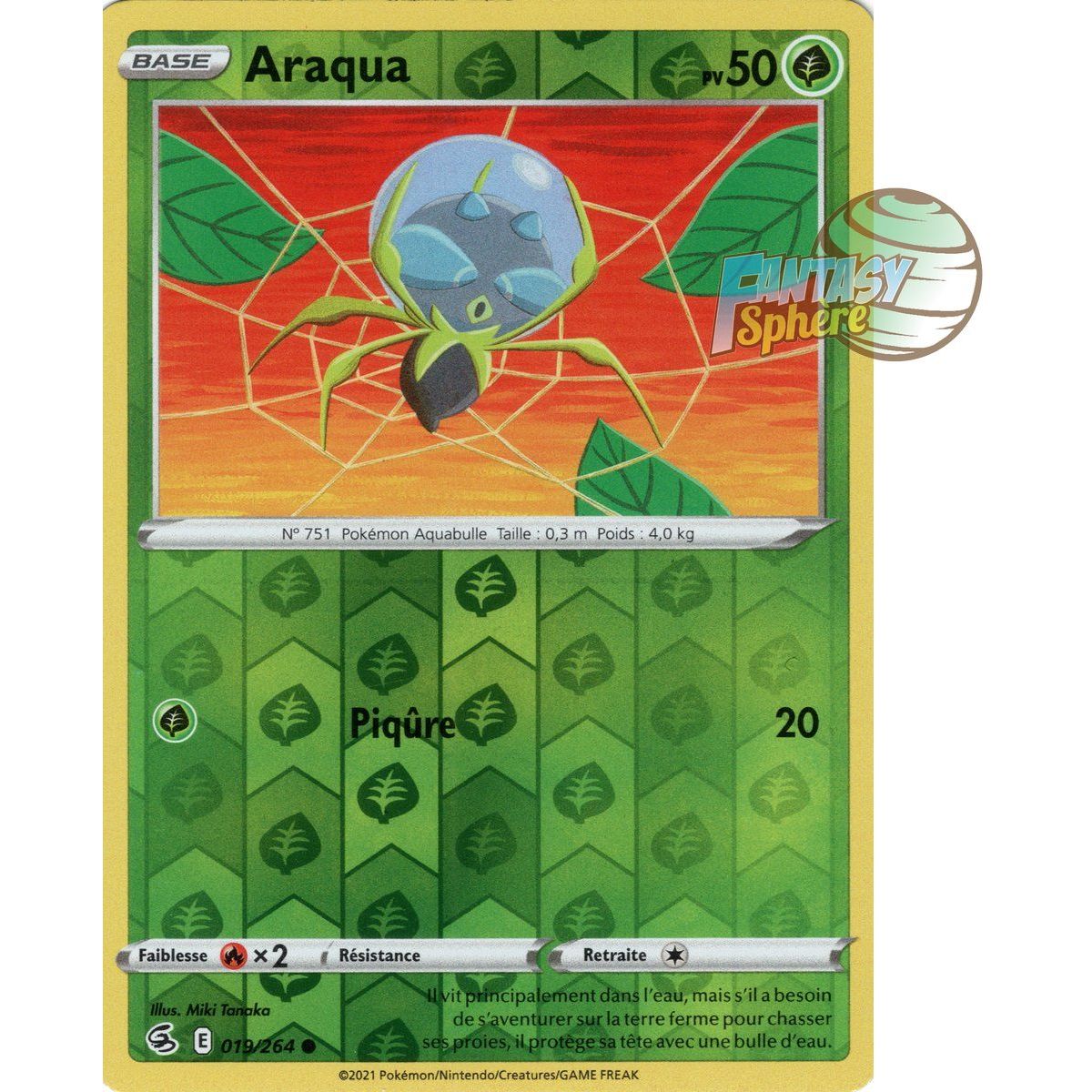 Araqua - Reverse 19/264 - Epee et Bouclier 8 Poing de Fusion