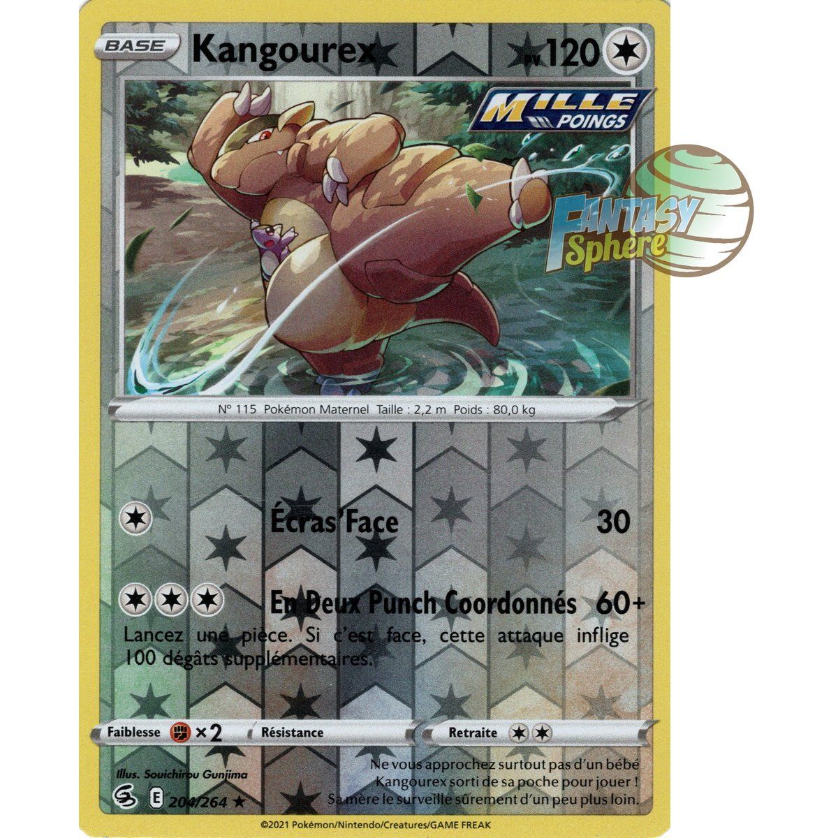 Item Kangourex - Reverse 204/264 - Epee et Bouclier 8 Poing de Fusion