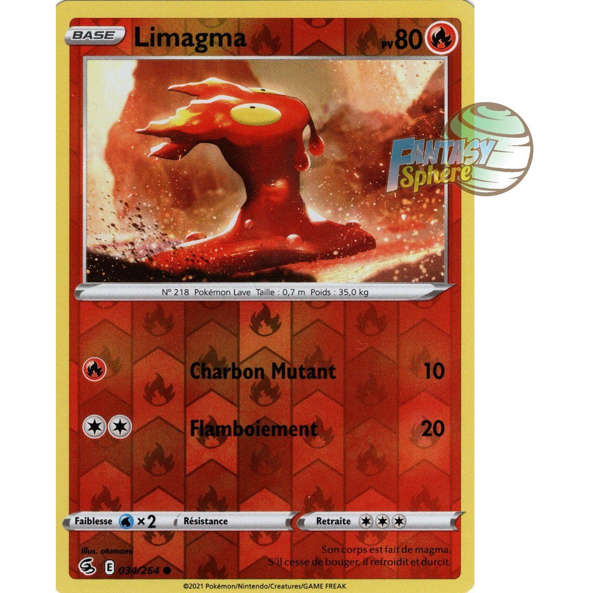 Limagma - Reverse 34/264 - Epee et Bouclier 8 Poing de Fusion