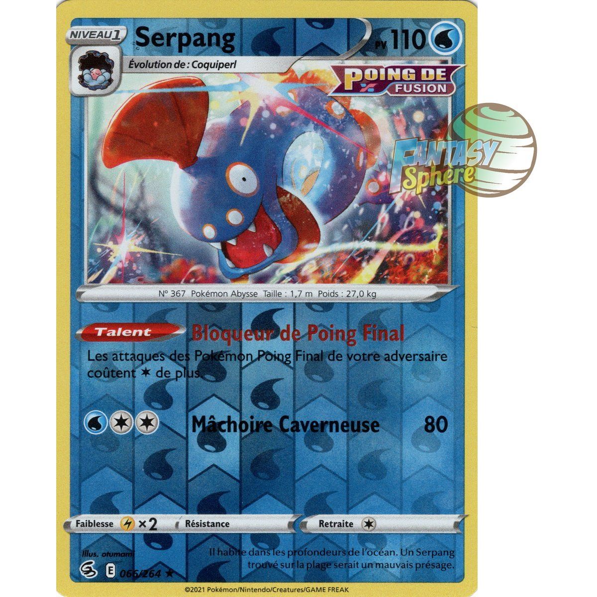 Serpang - Reverse 66/264 - Epee et Bouclier 8 Poing de Fusion