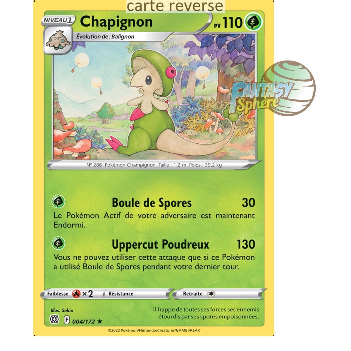 Chapignon - Reverse 4/172 - Epee et Bouclier 9 Stars Etincelantes