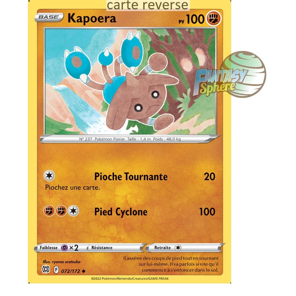 Kapoera - Reverse 72/172 - Epee et Bouclier 9 Stars Etincelantes