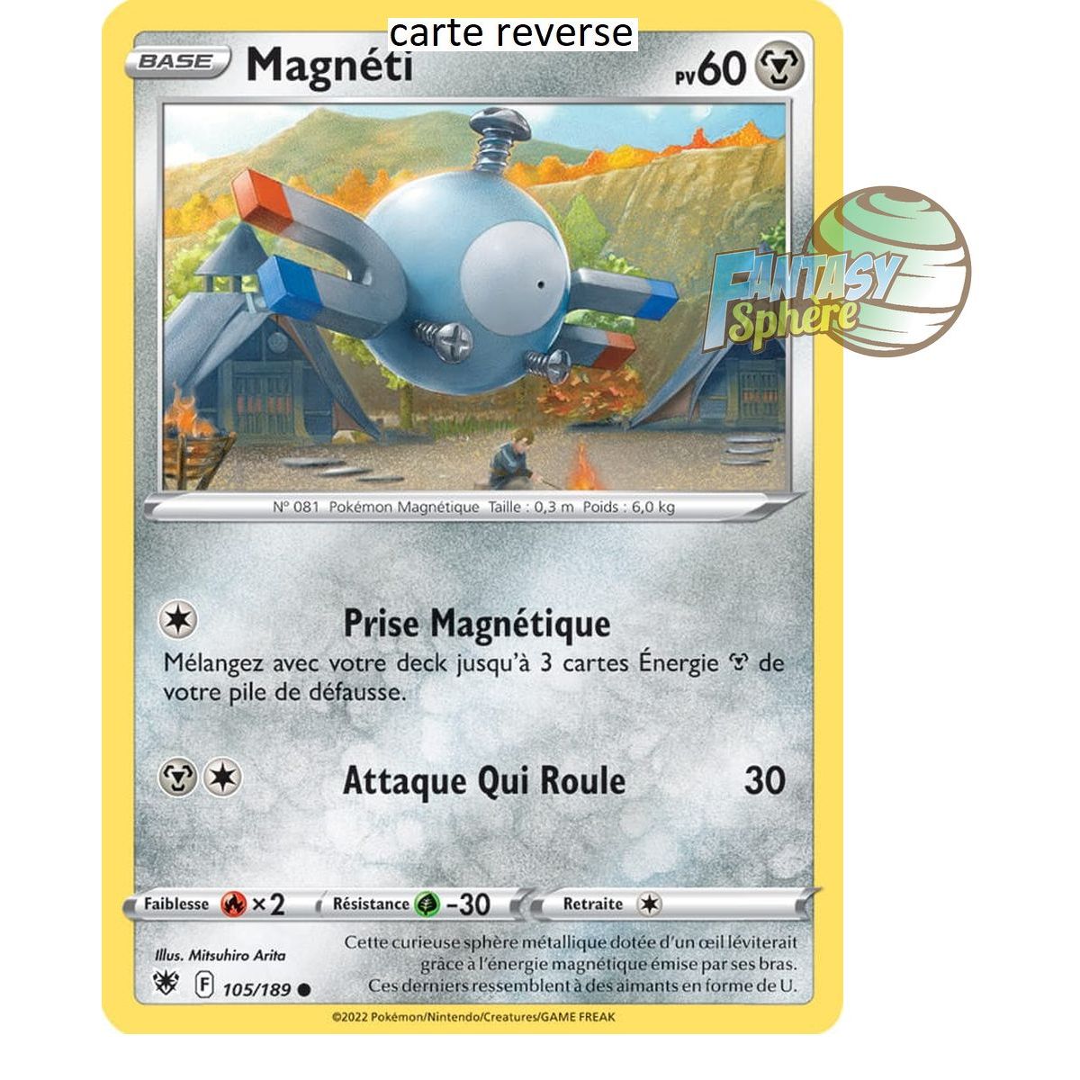 Magnéti - Reverse 105/189 - Epee et Bouclier 10 Astres Radieux