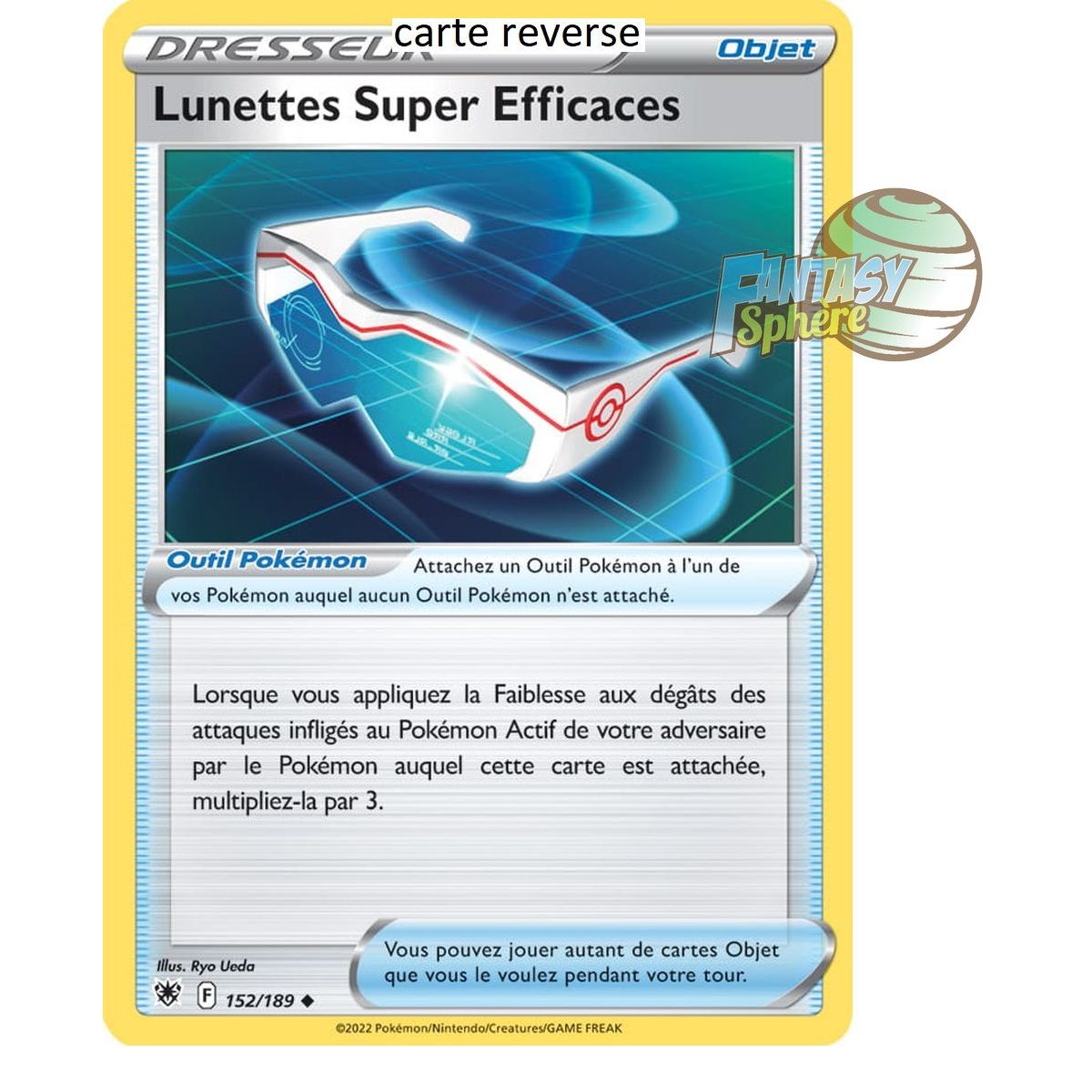 Lunettes Super Efficaces - Reverse 152/189 - Epee et Bouclier 10 Astres Radieux