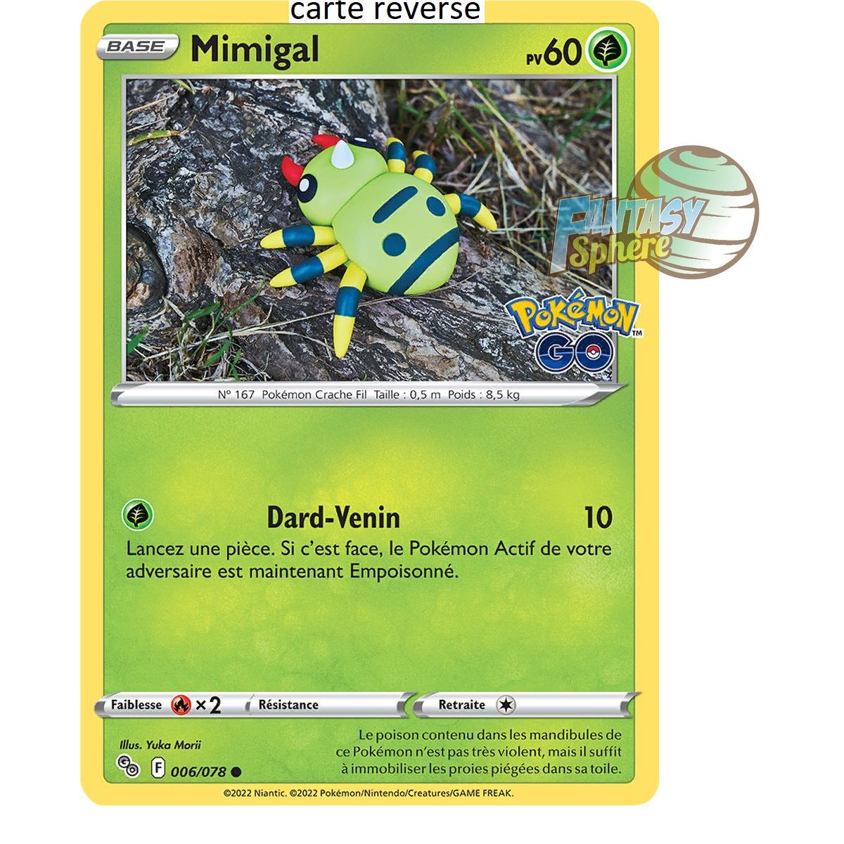 Mimigal - Reverse 6/78 - Epee et Bouclier 10.5 Pokemon GO