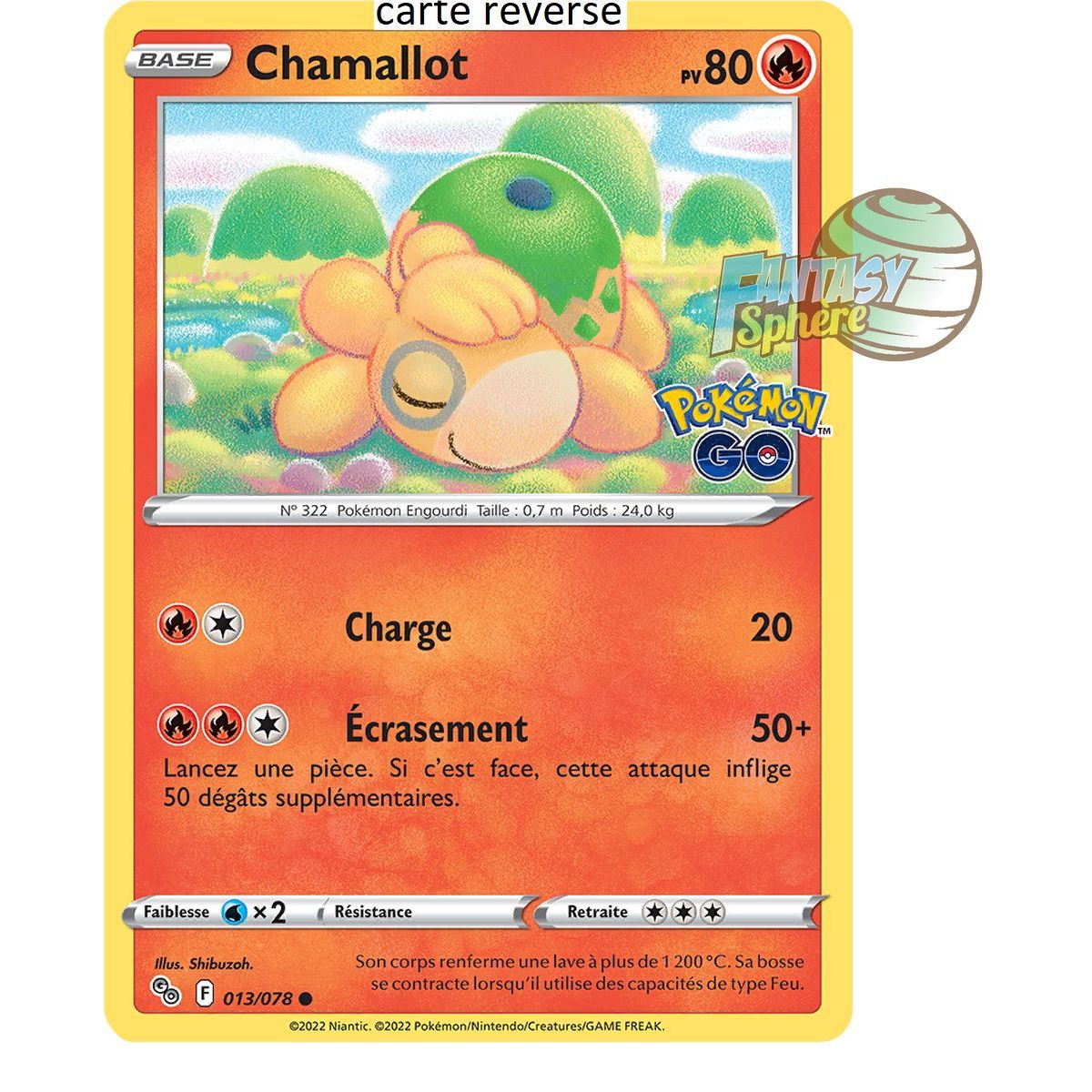 Item Chamallot - Reverse 13/78 - Epee et Bouclier 10.5 Pokemon GO