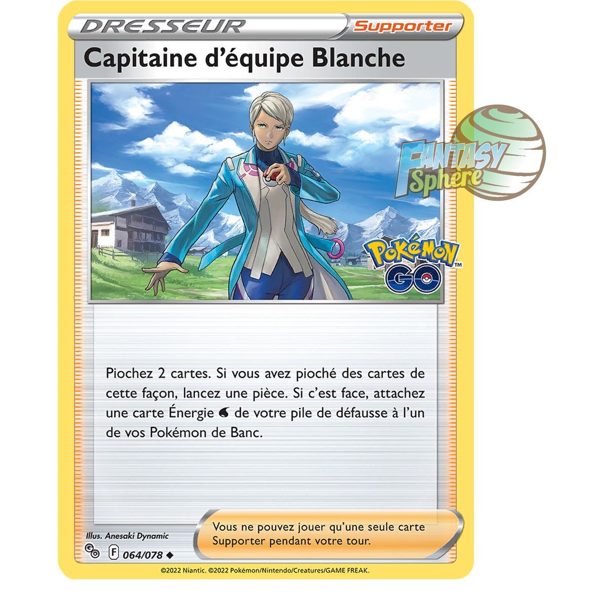 Item Capitaine d’équipe Blanche - Peu Commune 64/78 - Epee et Bouclier 10.5 Pokemon GO