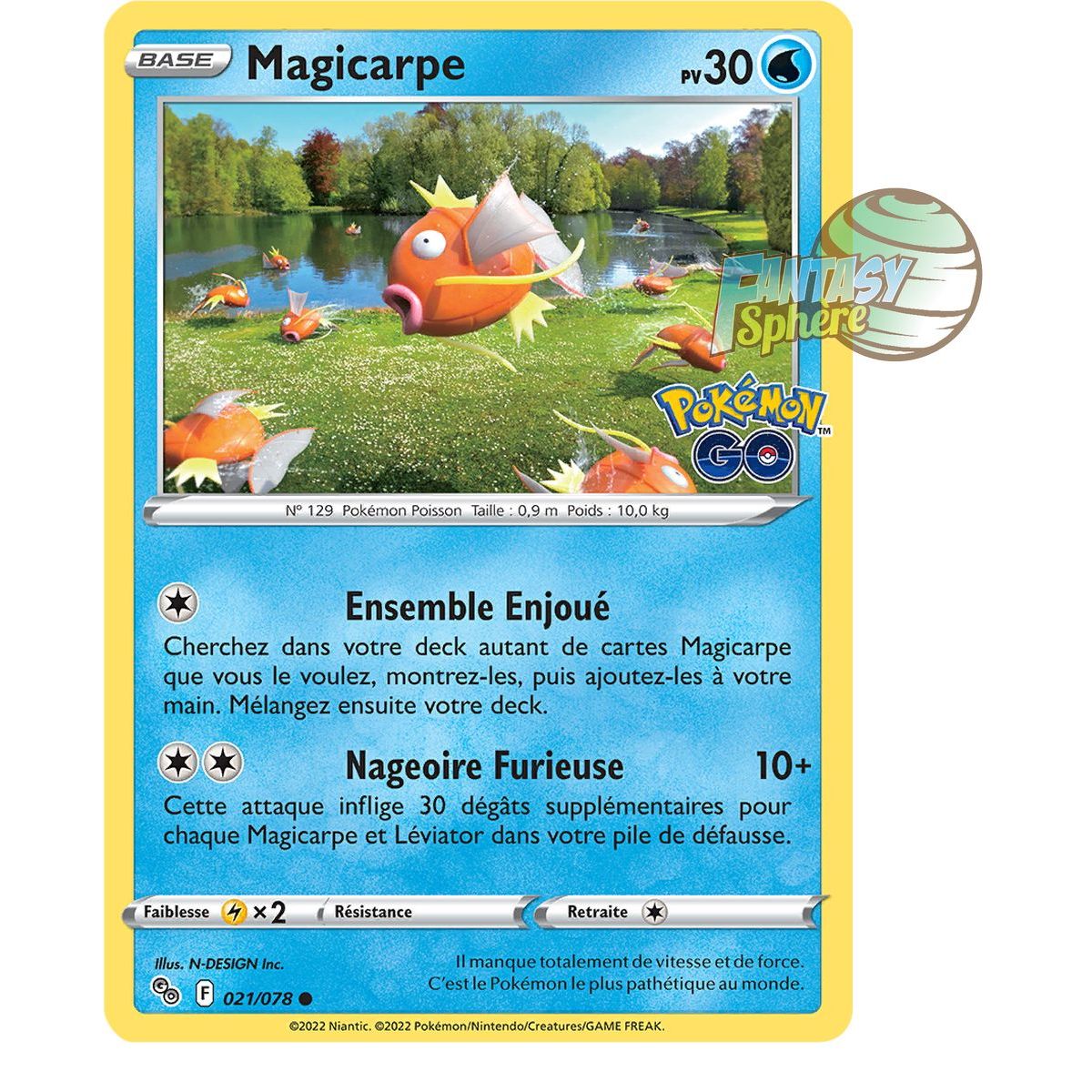 Magicarpe - Commune 21/78 - Epee et Bouclier 10.5 Pokemon GO