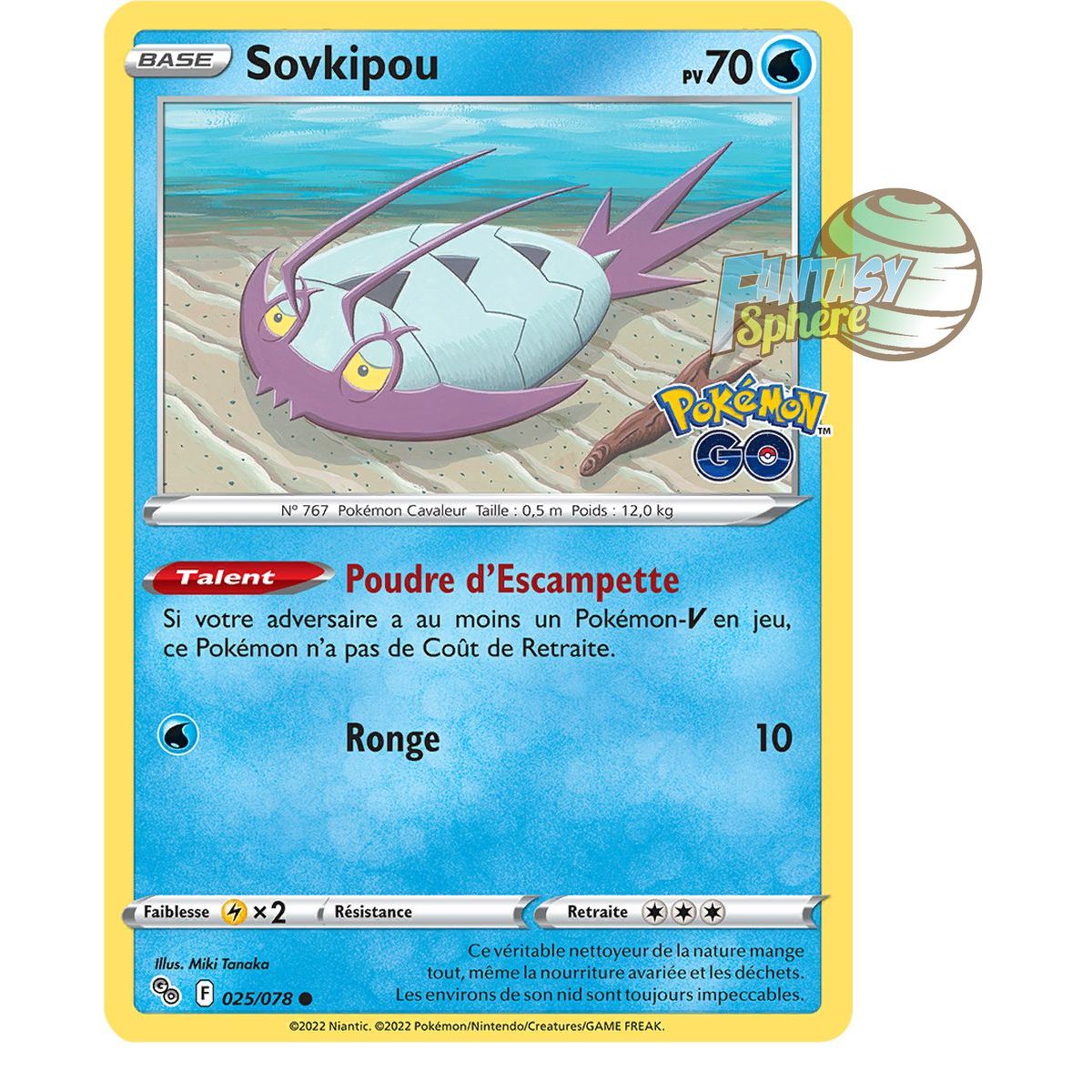 Item Sovkipou - Commune 25/78 - Epee et Bouclier 10.5 Pokemon GO