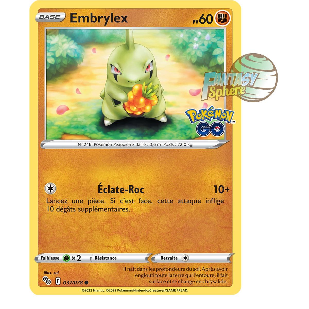 Item Embrylex - Commune 37/78 - Epee et Bouclier 10.5 Pokemon GO