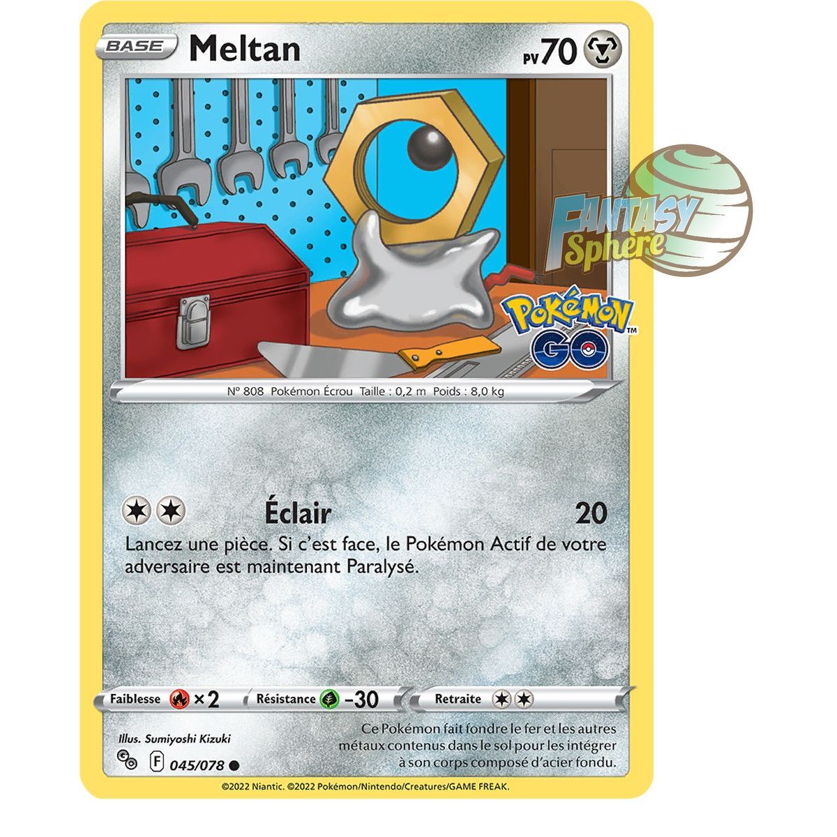 Meltan - Commune 45/78 - Epee et Bouclier 10.5 Pokemon GO