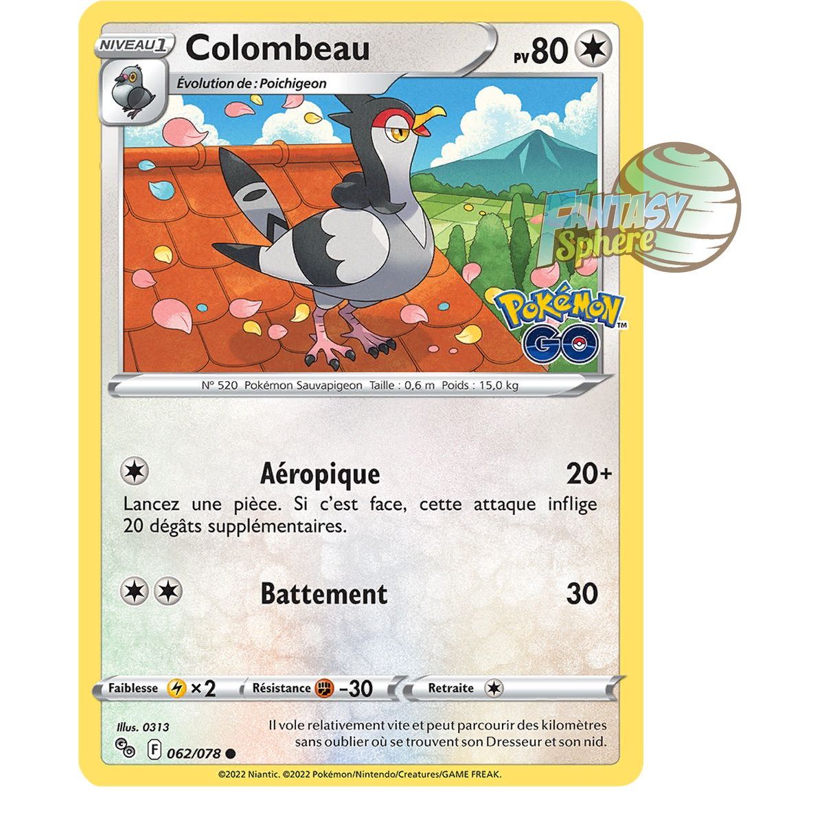 Item Colombeau - Commune 62/78 - Epee et Bouclier 10.5 Pokemon GO