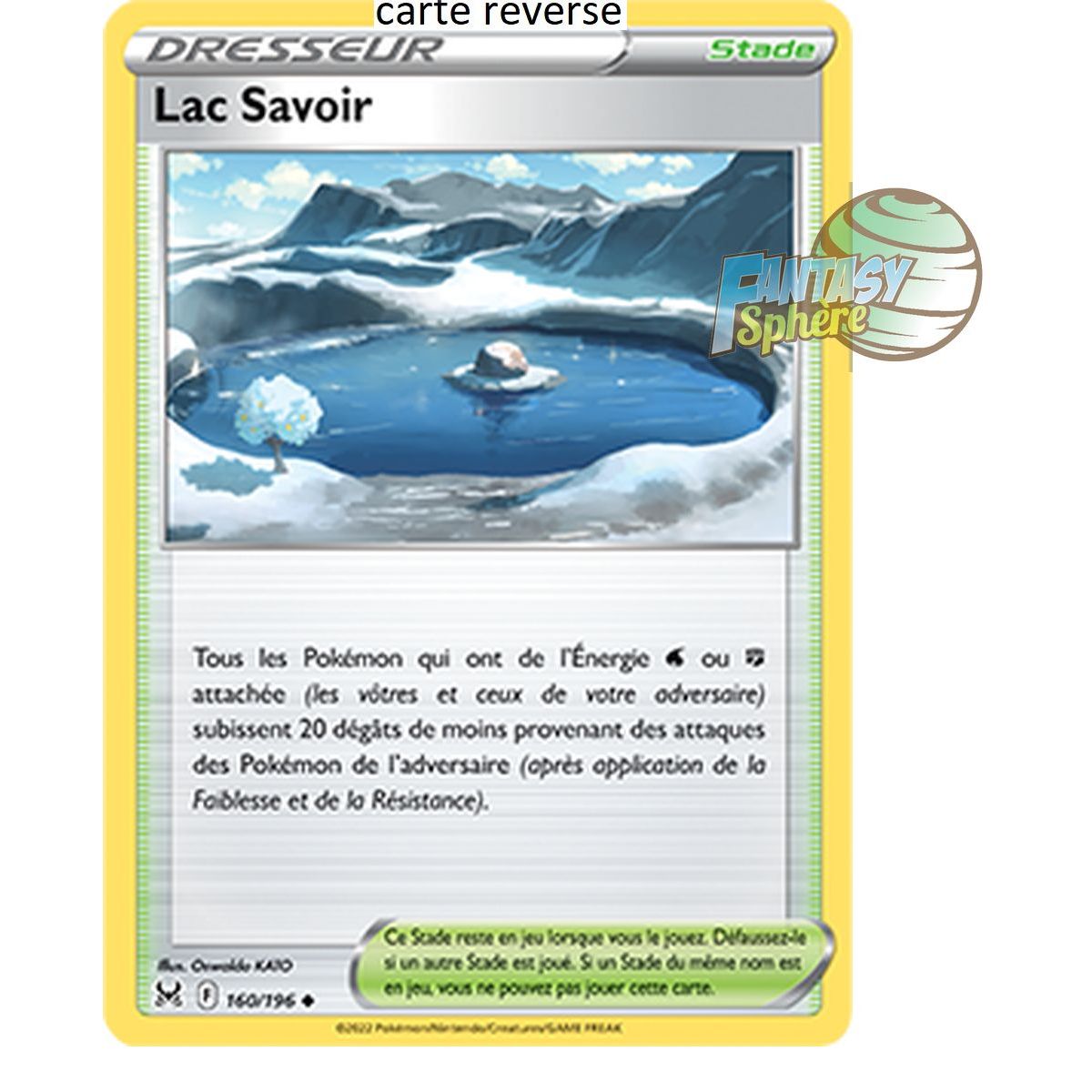 Lac Savoir - Reverse 160/196_R - Epee et Bouclier 11 Origine Perdue