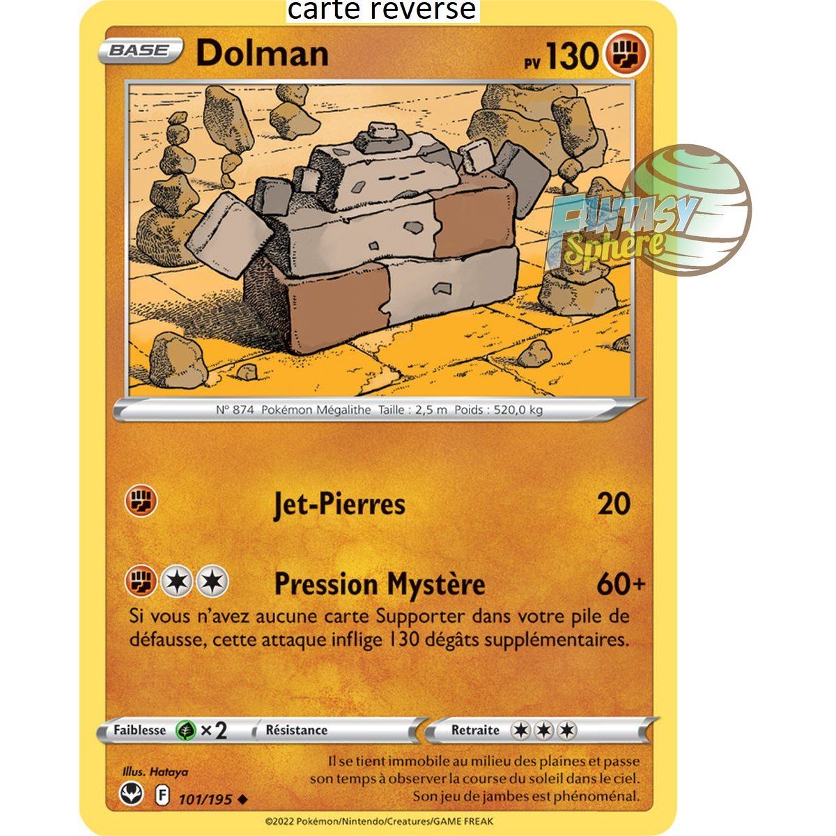 Dolman - Reverse 101/195 - Epee et Bouclier 12 Tempete Argentée