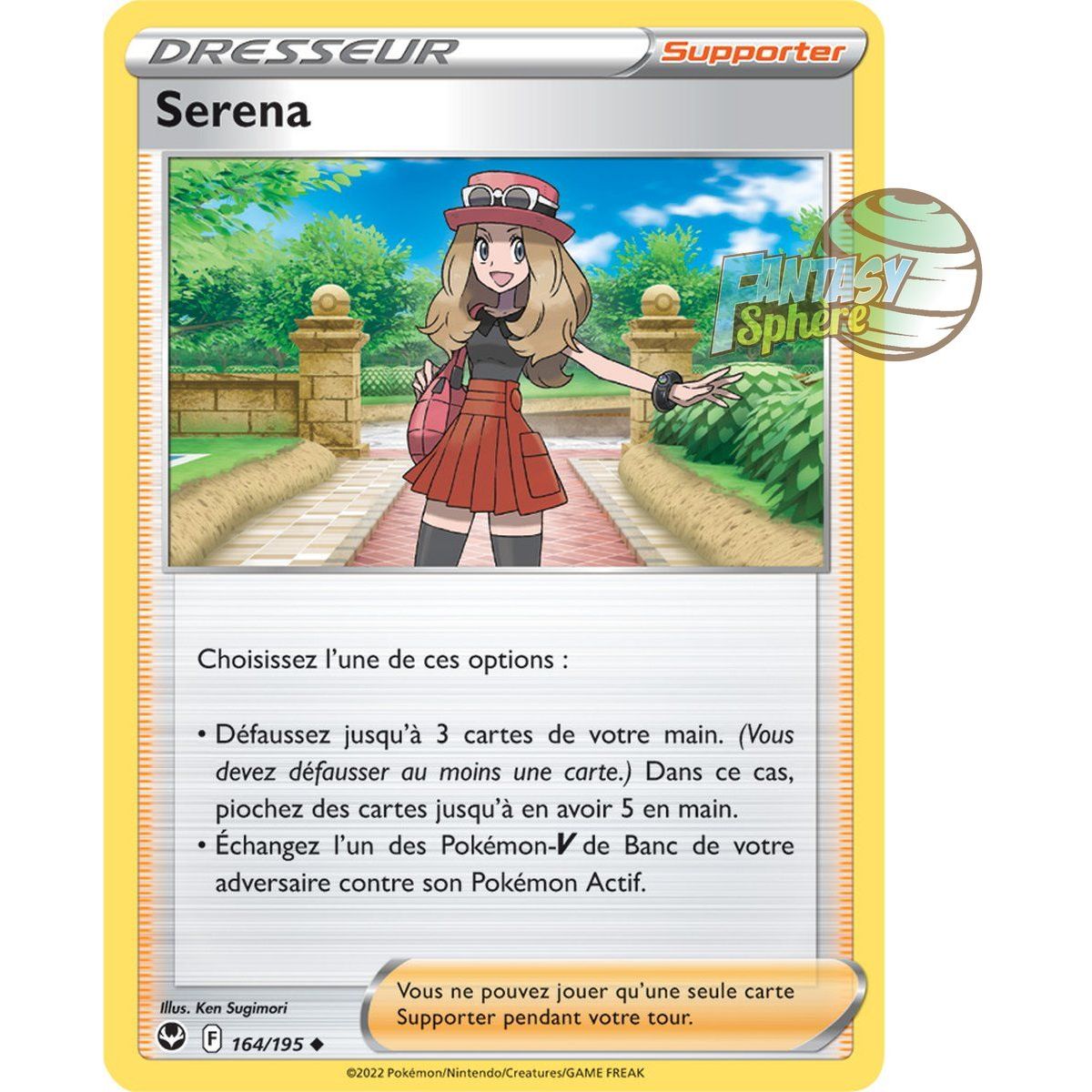 Item Serena - Peu commune 164/195 - Epee et Bouclier 12 Tempete Argentée