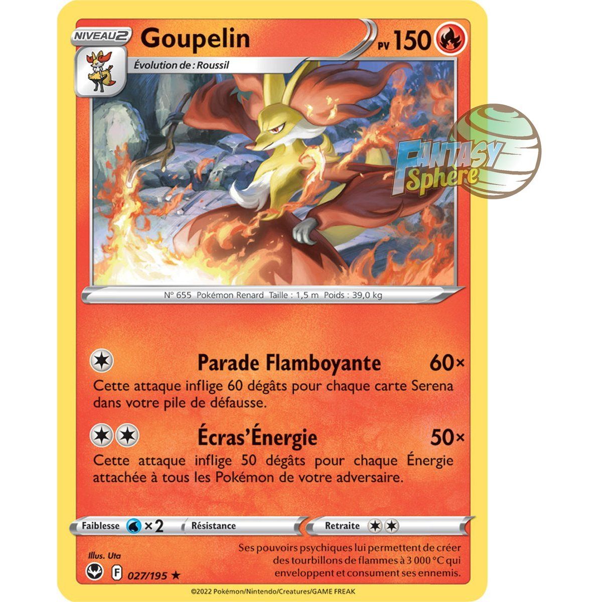 Goupelin - Rare 27/195 - Epee et Bouclier 12 Tempete Argentée