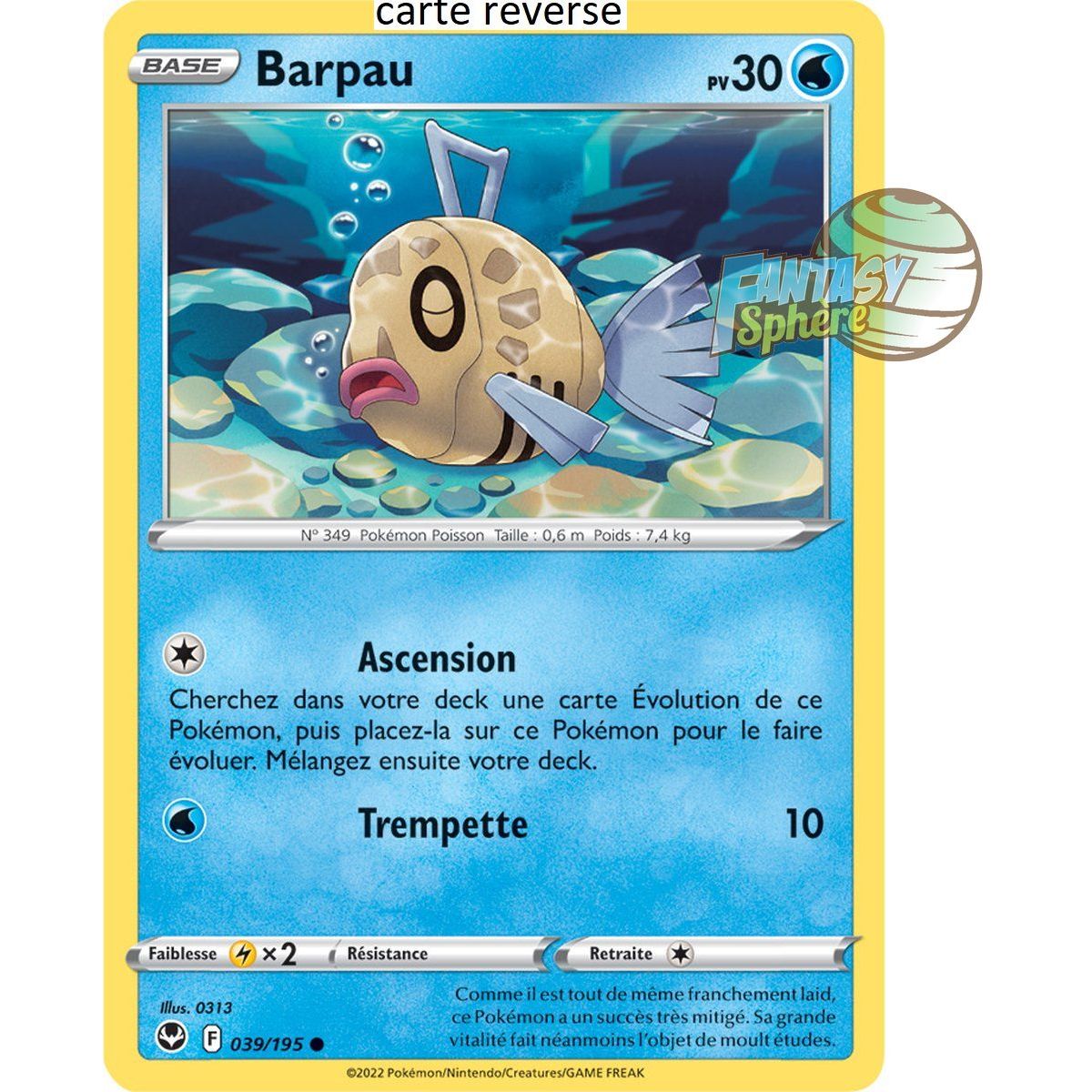Barpau - Reverse 39/195 - Epee et Bouclier 12 Tempete Argentée