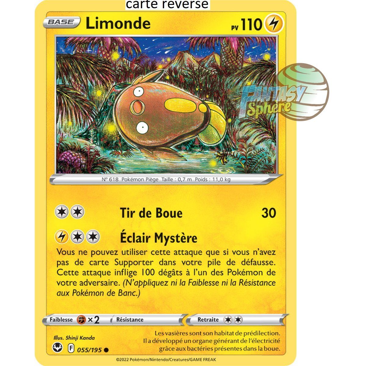Limonde - Reverse 55/195 - Epee et Bouclier 12 Tempete Argentée