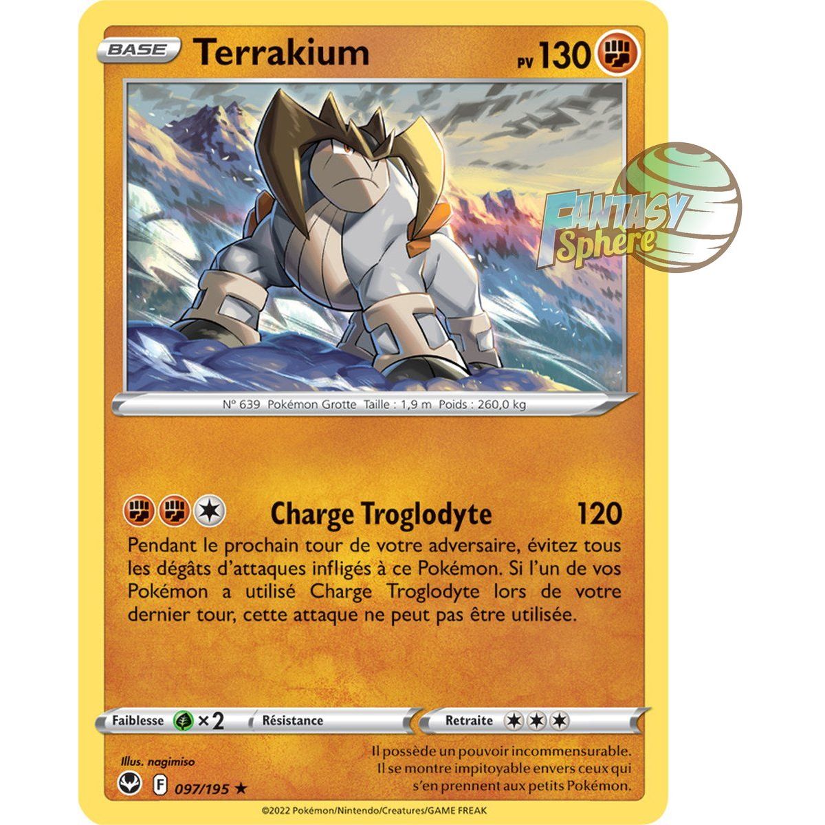 Terrakium - Holo Rare 97/195 - Epee et Bouclier 12 Tempete Argentée