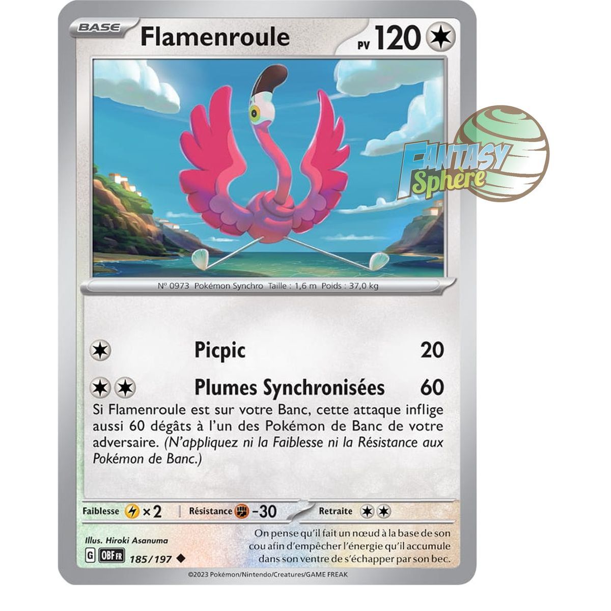 Flamenroule - Peu Commune 185/197 - Ecarlate et Violet Flammes Obsidiennes
