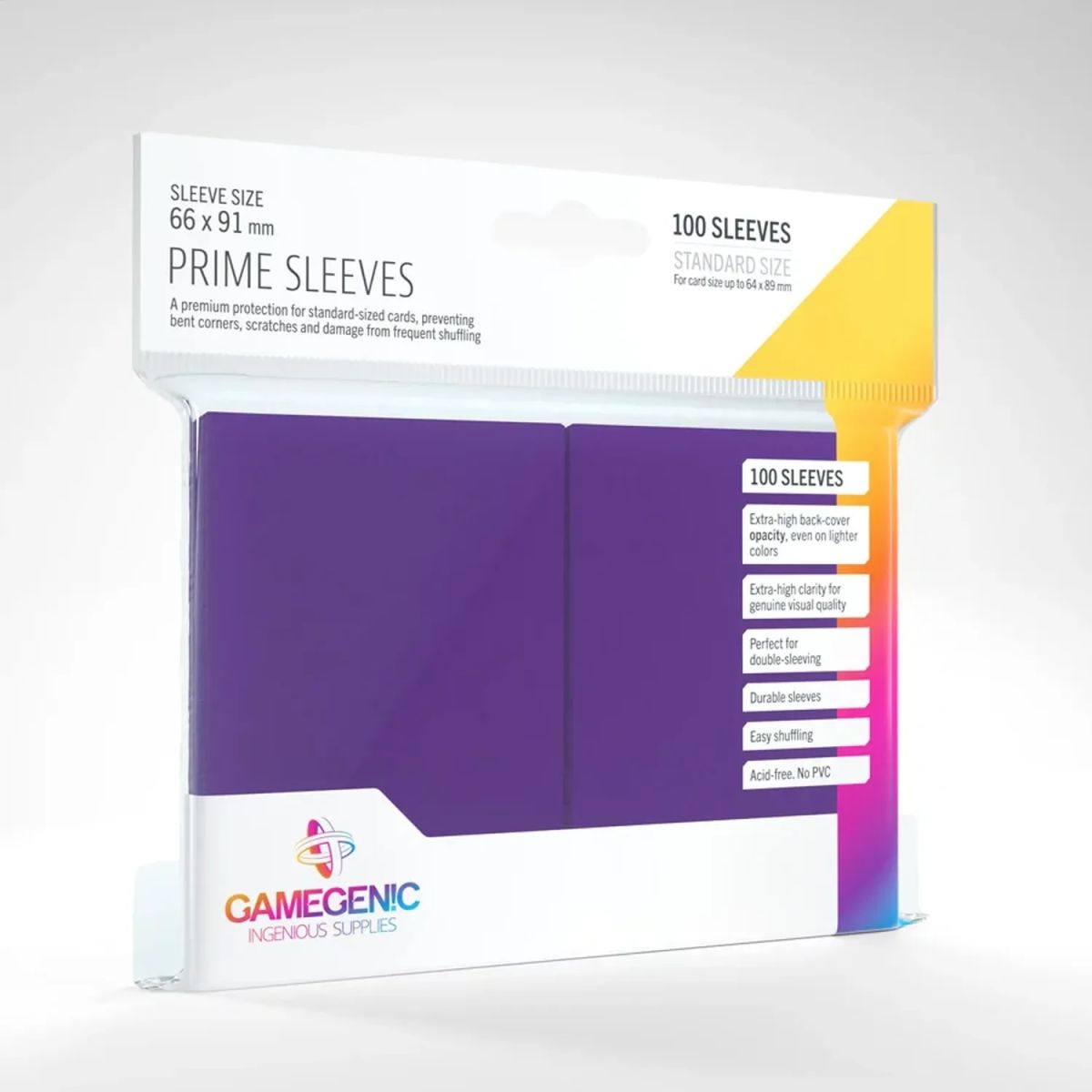 Item Gamegenic - 100 Prime Sleeves Violet - 66x91 Standard (100)