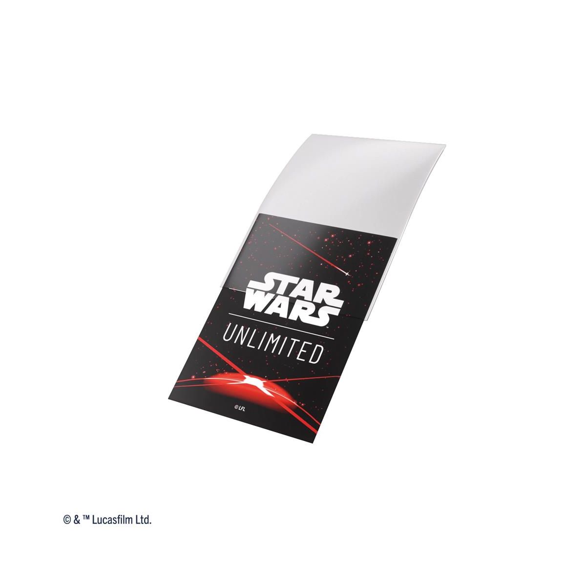 Gamegenic - Protèges Cartes - Standard - Double Sleeves Pack - Star Wars : Unlimited - Space Red - FR