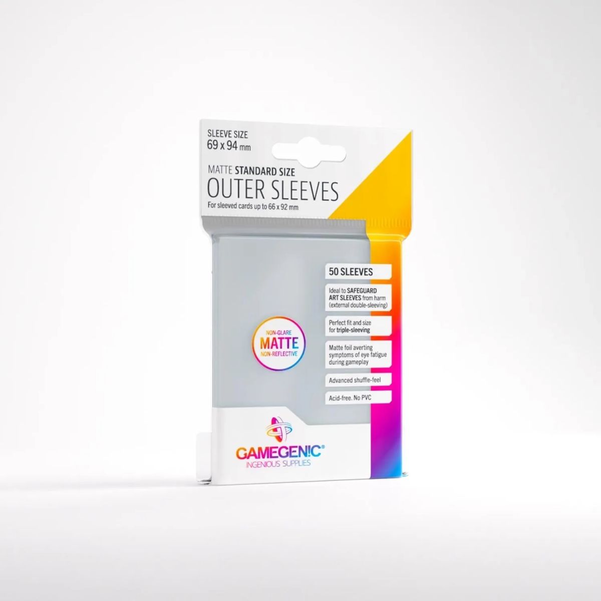Gamegenic - Protèges Cartes - Standard - Outer Sleeves Matte (50)