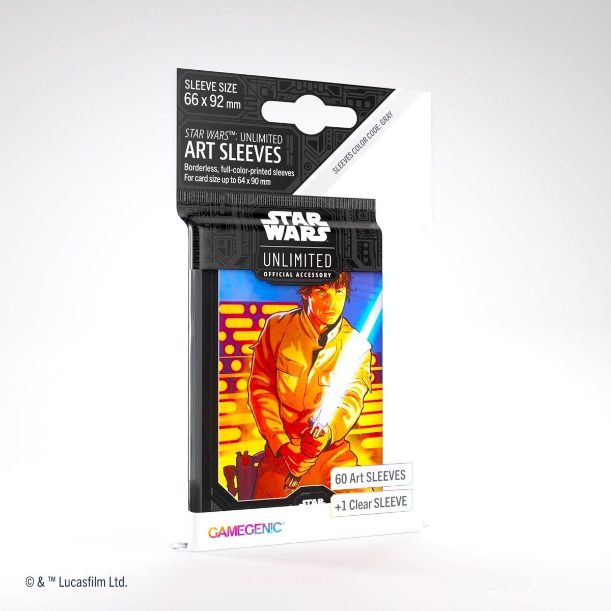 Gamegenic - Protèges Cartes - Standard - Star Wars : Unlimited - Luke - FR (60)