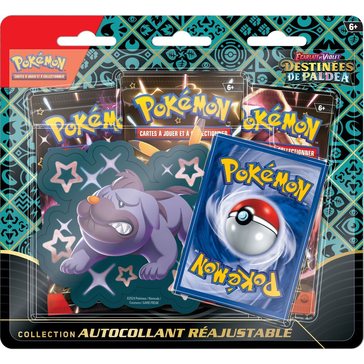 Pokémon - Coffret Collection Autocollant réajustable - Ecarlate et Violet - Destinées de Paldea Grondogue -[SV04.5 - EV04.5] - FR