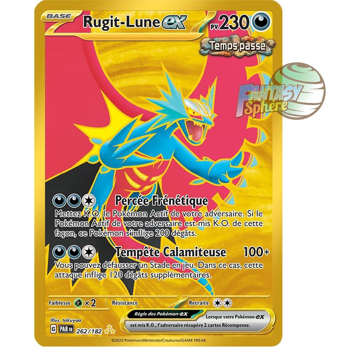 Rugit-Lune EX - Hyper Rare SV4 262/182 - Ecarlate et Violet Faille Paradoxe