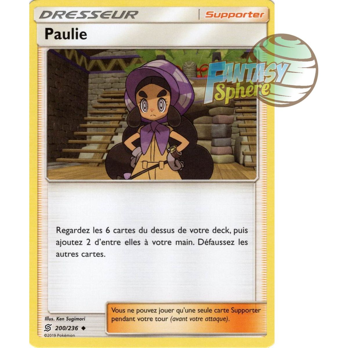 Paulie - Peu commune 200/236 - Soleil et Lune 11 Harmonie des Esprits