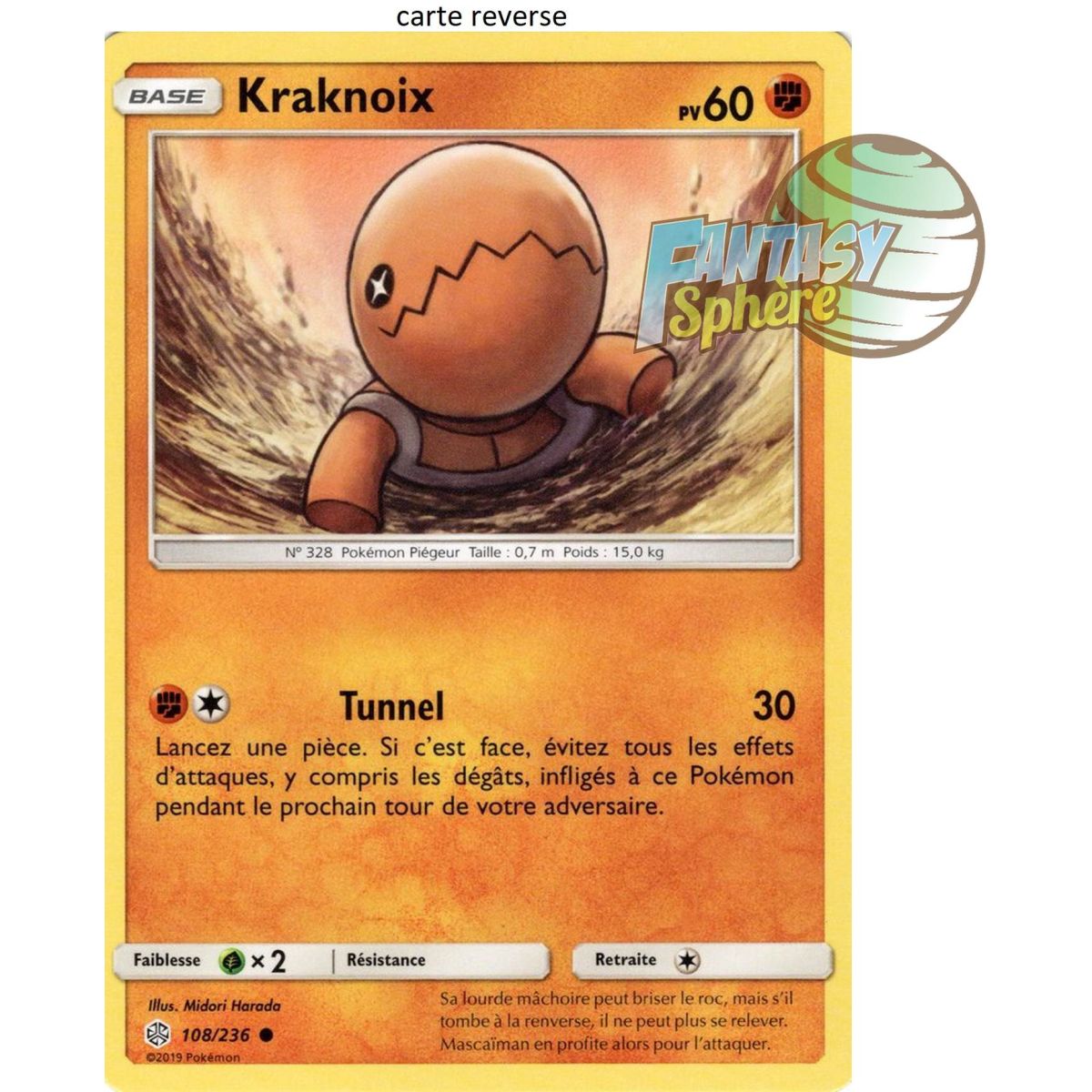 Kraknoix - Reverse 108/236 - Soleil et Lune 12 Éclipse Cosmique