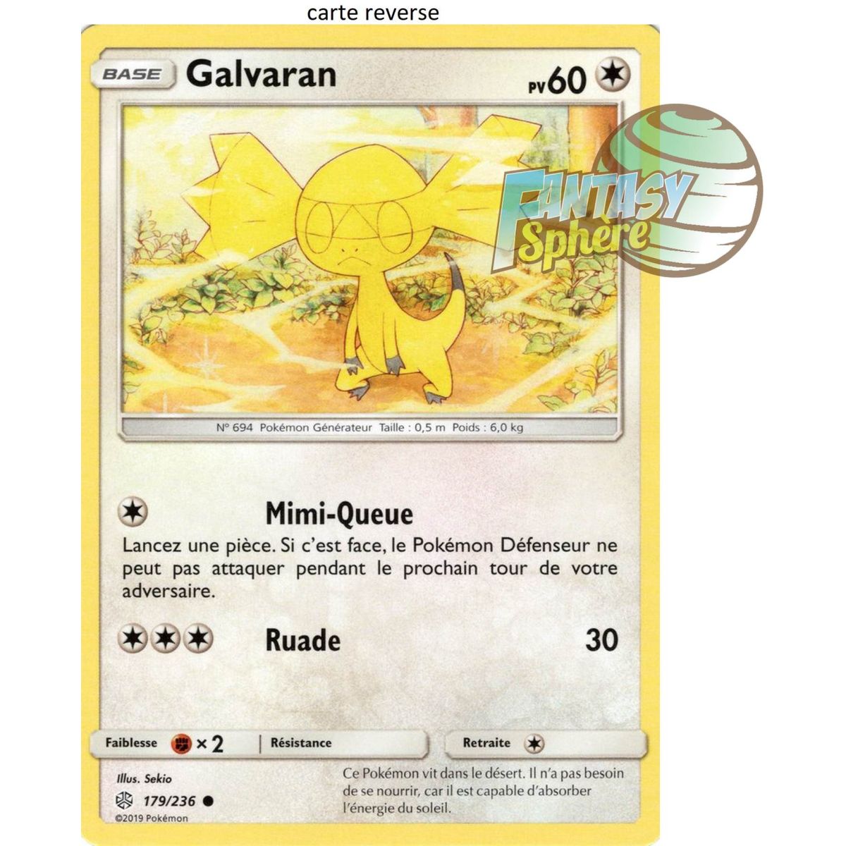 Galvaran - Reverse 179/236 - Soleil et Lune 12 Éclipse Cosmique