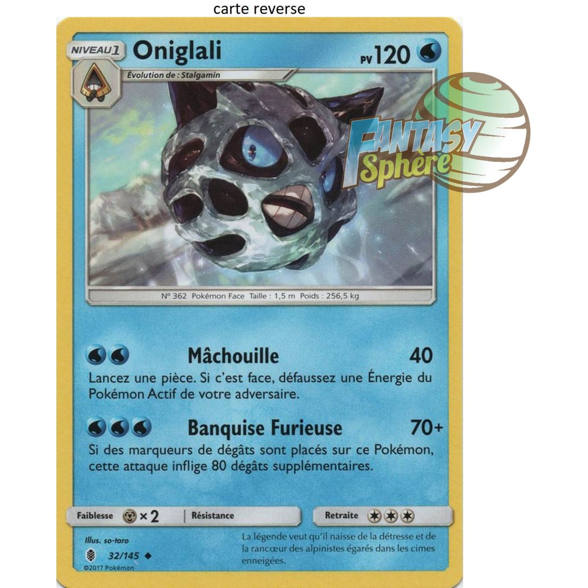 Oniglali - Reverse 32/145 - Soleil et Lune 2 Gardiens Ascendants