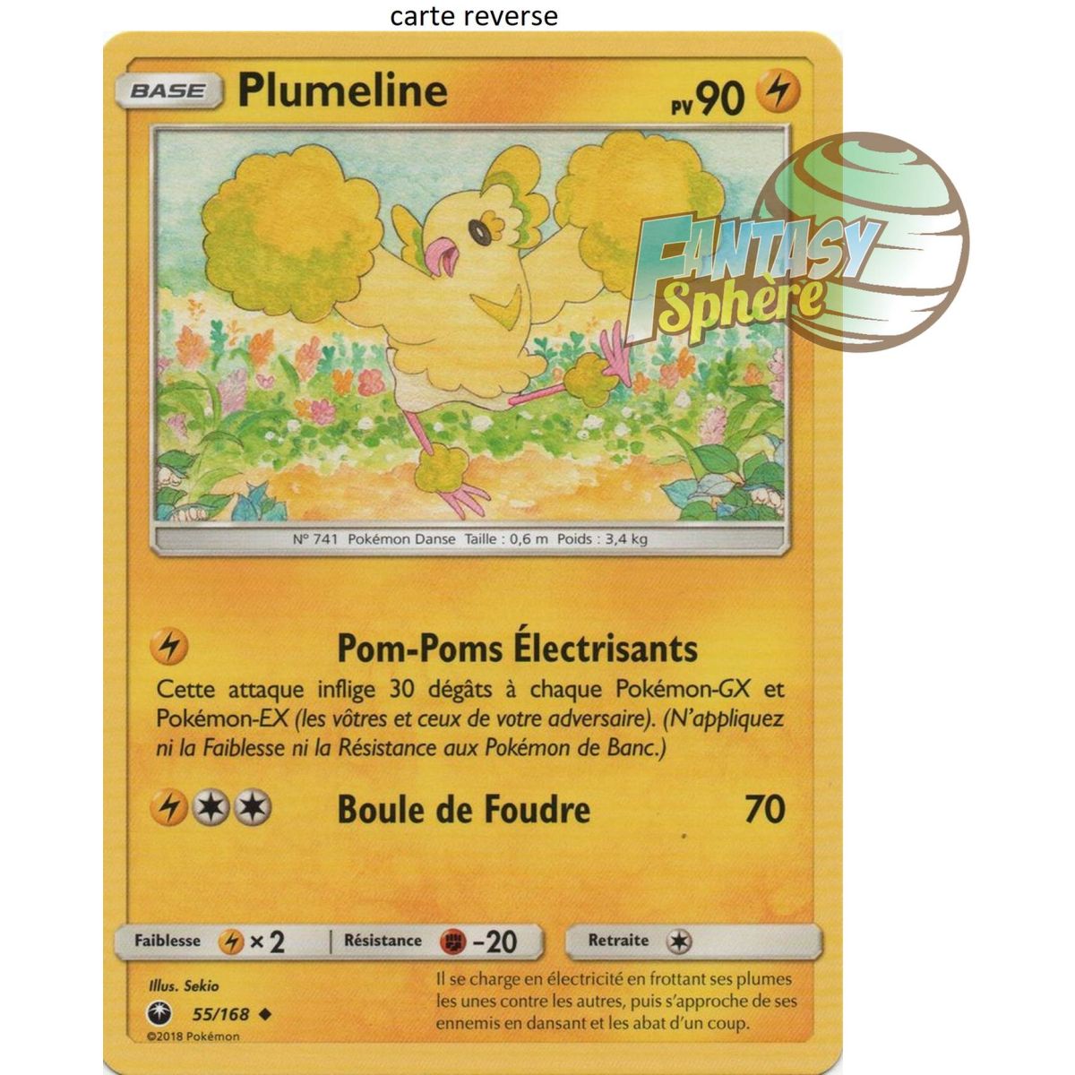 Item Plumeline - Reverse 55/168 - Soleil et Lune 7 Tempête Céleste