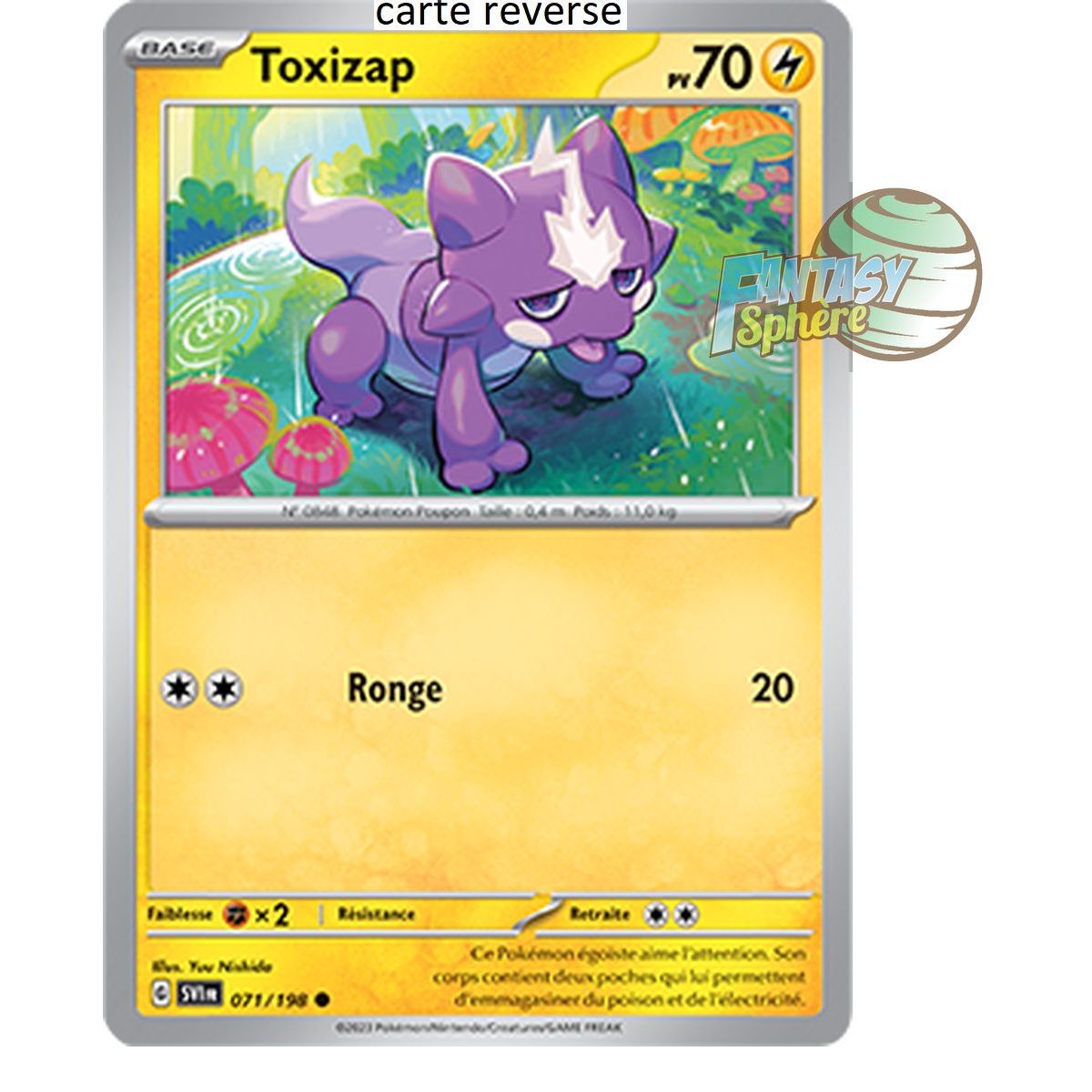 Toxizap - Reverse 71/198 - Ecarlate et Violet