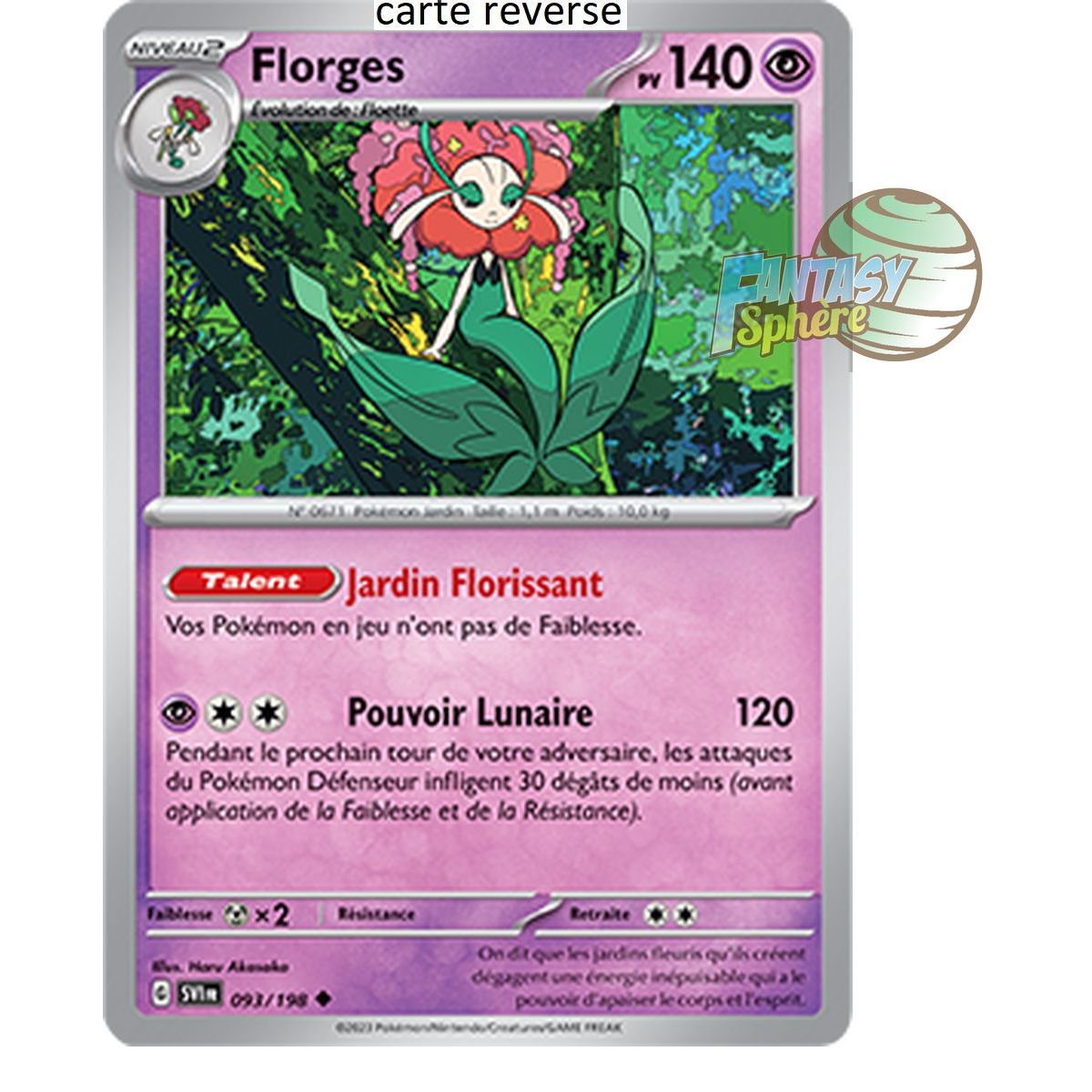 Florges - Reverse 93/198 - Ecarlate et Violet