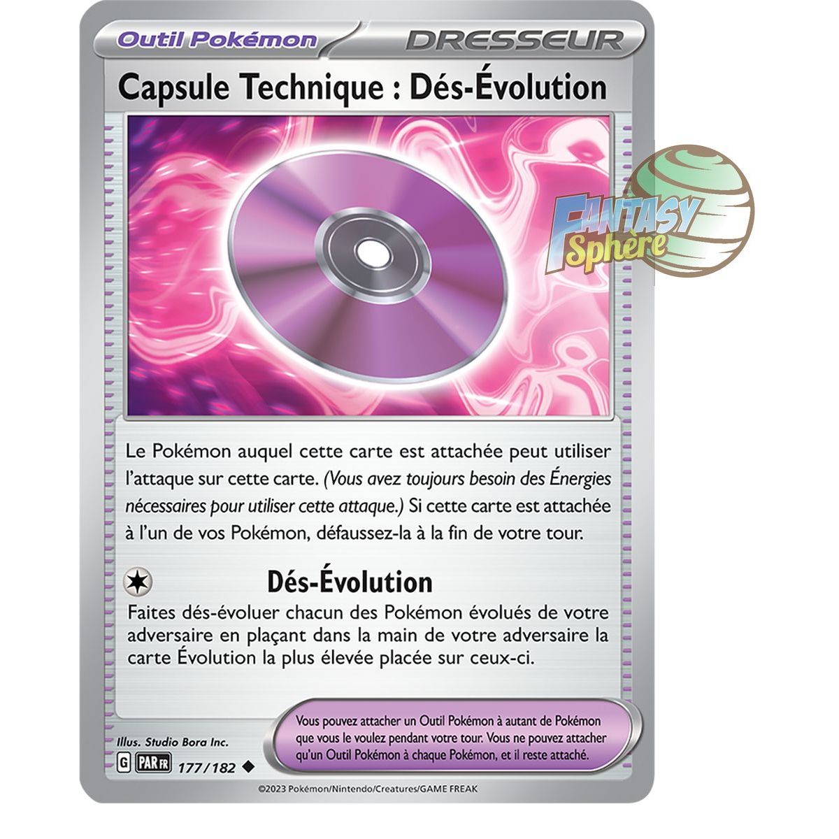 Capsule Technique : Dés-Évolution - Reverse 177/182 - Ecarlate et Violet Faille Paradoxe