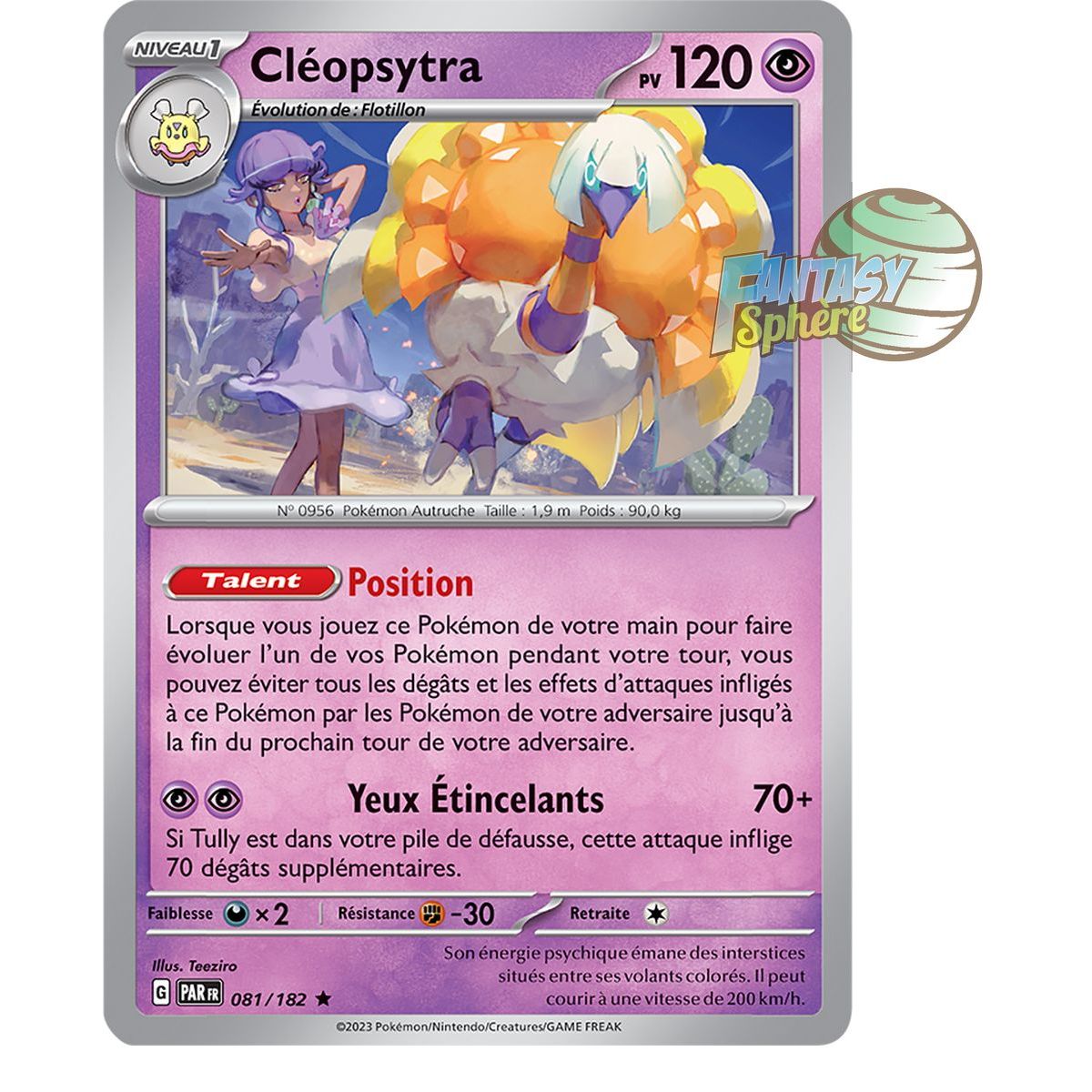 Cléopsytra - Holo Rare 81/182 - Ecarlate et Violet Faille Paradoxe