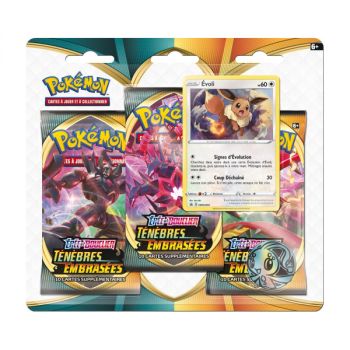 Pokémon - Tri-Pack - Ténèbres Embrasées [EB03] - Evoli / Pyroli - FR