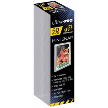 Ultra Pro - Protège Carte Rigide - Pack de 50 Mini-Snap Card Holder  - Top Loader (50)
