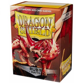 Dragon Shield - Standard Sleeves - Matte Ruby (100)