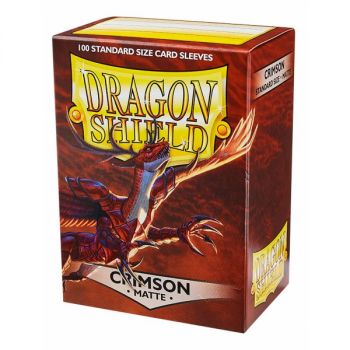 Dragon Shield - Standard Sleeves - Matte Crimson (100)
