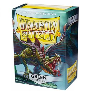 Dragon Shield - Standard Sleeves - Matte Green (100)