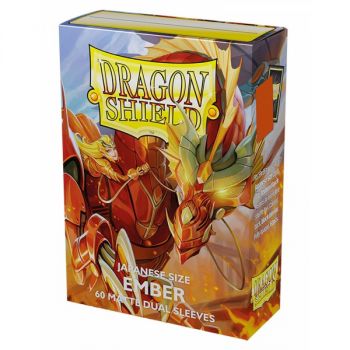 Dragon Shield - Small Sleeves - Japanese Size - Dual Matte Ember (60)