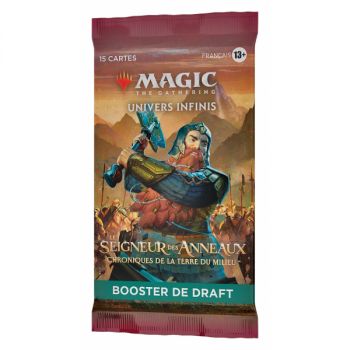 Magic The Gathering - Lot de 3 Boite de Booster - Draft - Le Seigneur des Anneaux : Chroniques de la Terre du Milieu - FR